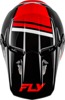 Fly Racing Kinetic Verdict Helmet Black/Red/White XL - DOT & ECE helmet, lightweight polymer shell