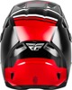 Fly Racing Kinetic Verdict Helmet Black/Red/White XL - DOT & ECE helmet, lightweight polymer shell