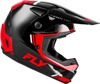 Fly Racing Kinetic Verdict Helmet Black/Red/White XL - DOT & ECE helmet, lightweight polymer shell