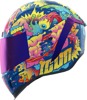 ICON Airform Scatterbrain MIPS Helmet XL Multi/Purple - Full-face helmet with MIPS and unique graphics