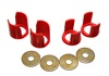 Red Rear Subframe Insert Set - a supplement to the subfra - For 89-94 Nissan 240SX (S13)