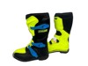 Blitz Xp Dirt Bike Boots - Yellow Mx Sole Us Size Youth 04 - *pre-owned, Used*