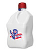 5.5 Gallon Motorsports Fluid Container - "Patriot" - White Jug w/ Red Top & Blue Vent