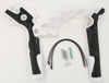 X-Grip Frame Guards White/Black - For 11-16 KTM 125/150/250