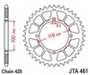 Black Aluminum Rear Sprocket - 51 Teeth 420 Pitch