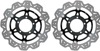 Front VEE Brake Rotors - Black - VEE Style Brake Rotor - Black Center Front Set