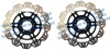 Front VEE Brake Rotors - Black - VEE Style Brake Rotor - Black Center Front Set