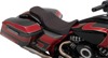 Predator Double Diamond 2-Up Seat Black/Red Forward - Harley FLH FLT