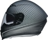 Z1R Jackal Waveform Helmet 2XL Black/Gray - Full-face helmet with sun visor, size 2XL