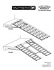 Tri Fold "XL" Loading Ramp - 50x78 - 78" Long, 50" Wide, Folds to 17.5" - 1750 Lbs capacity, weighs only 32 lbs.