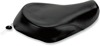 Wide Renegade Plain Solo Seat Black Gel Low - For 04-20 Harley XL XR