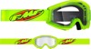 FMF PowerCore Goggles - Yellow, Clear Lens - Anti-fog clear lens, dual-layer foam