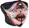 Half-Face Neoprene Mask - Face Mask Neo 1/2 Sugar Skull
