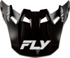 Fly Racing Formula CC Objective Visor Black/White M/L - Replacement visor for Formula CC helmet