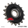 Front Steel Countershaft Sprocket w/ Rubber Damper - 17 Tooth 525