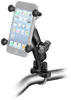 Ram Kit - X-Grip Cell Phone Holder w/ Handlebar Rail Mount & Zince U-Bolt Base