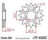 Front Steel Countershaft Sprocket Self Cleaning - 14 Tooth 520