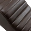 Retro Classic Stitch Vinyl 2-Up Seat Brown - For Bonneville T100/120