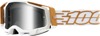 Racecraft 2 Mayfair / Gold / White Goggles - Silver Mirrored Lens