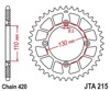 Red Aluminum Rear Sprocket - 55 Teeth 420 Pitch