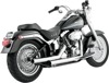 Straightshots Chrome Full Exhaust - For 86-11 Harley Softail