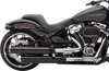 Predator Smooth Vinyl 2-Up Seat - Black - For 18-20 Harley FXBR