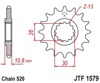 Front Steel Countershaft Sprocket - 17 Tooth 520 Chain Conversion