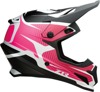 Z1R Rise Flame Helmet Matte Pink/Black 4XL - Off-road helmet with flame graphic