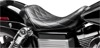 Bare Bones Diamond Vinyl Solo Seat - Black - For 06-17 Harley Dyna