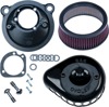 Black Stealth Mini Teardrop Air Cleaners for Harley-Davidson - Air Clnr Stlth Mini Trdrp Blk