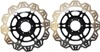 Front VEE Brake Rotors - Black - VEE Style Brake Rotor - Black Center Front Set