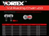 V3 Chain & Sprocket Kit Black RX Chain 520 15/48 Hardcoat Aluminum - For 01-06 Honda CBR600F4i