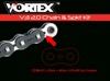 V3 Chain & Sprocket Kit Black RX Chain 520 15/48 Hardcoat Aluminum - For 01-06 Honda CBR600F4i