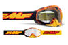 FMF PowerBomb Spark Goggles Clear Lens - Clear lens goggles with Spark graphic