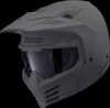 ICON Elsinore Monotype Helmet XS Gray Matte - Modular helmet with fog-free MX Shield