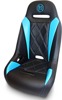 Extreme Diamond Solo Seat Black/Blue - For 17-18 Can-Am Maverick X3 Turbo R