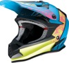 Z1R Youth F.I. Fractal MIPS Helmet Matte Blue/Hi-Vis S - Youth MX helmet with MIPS tech