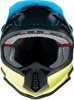 Z1R Youth F.I. Fractal MIPS Helmet Matte Blue/Hi-Vis S - Youth MX helmet with MIPS tech