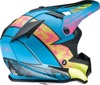 Z1R Youth F.I. Fractal MIPS Helmet Matte Blue/Hi-Vis S - Youth MX helmet with MIPS tech