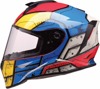 Z1R Youth Warrant Sentinel Helmet - Medium, Gloss Blue - Youth full-face helmet with Sentinel graphic