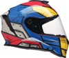 Z1R Youth Warrant Sentinel Helmet - Small, Blue/Yellow - Full-face youth helmet with vented design