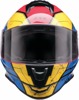 Z1R Youth Warrant Sentinel Helmet - Small, Blue/Yellow - Full-face youth helmet with vented design