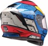 Z1R Youth Warrant Sentinel Helmet - Small, Blue/Yellow - Full-face youth helmet with vented design