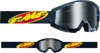 FMF PowerCore Goggles Black Mirror Silver Lens - Anti-fog goggles with mirror silver lens