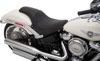 Predator Smooth Vinyl 2-Up Seat - Black - For 18-21 Harley FLFB