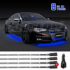 Tube Single Color Underglow LED Accent Light Car/Truck Kit Blue - 8x24In