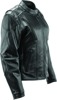 Race Leather Jacket Black Womens - Small