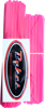 Neon Pink Spoke Wraps 72/pk 21" Front / 19"/18" Rear - Angled Pre-Split
