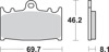 Sintered Brake Pads - 631Hs Sint Brake Pads Sbs