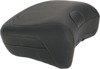 Wide Smooth Naugahyde Pillion Pad - Black - For 97-20 Harley FLH FLT